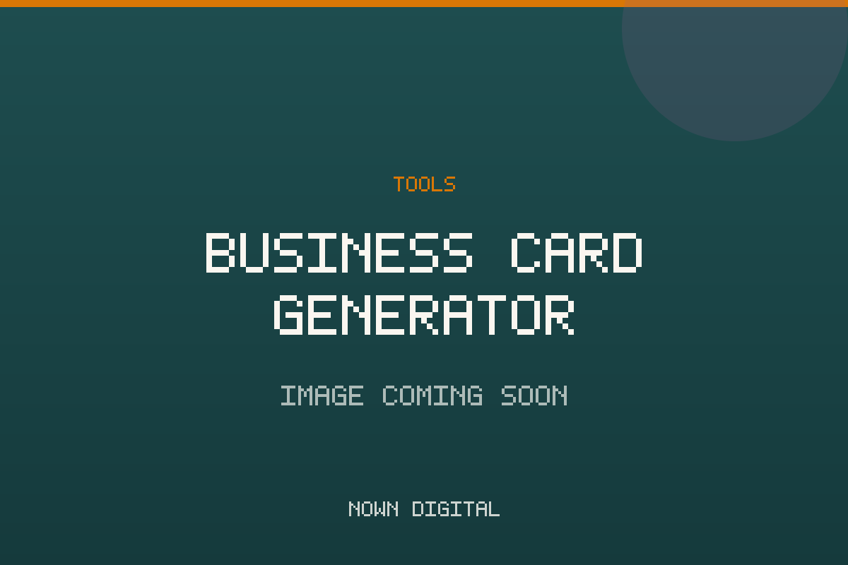 Business Card Generator